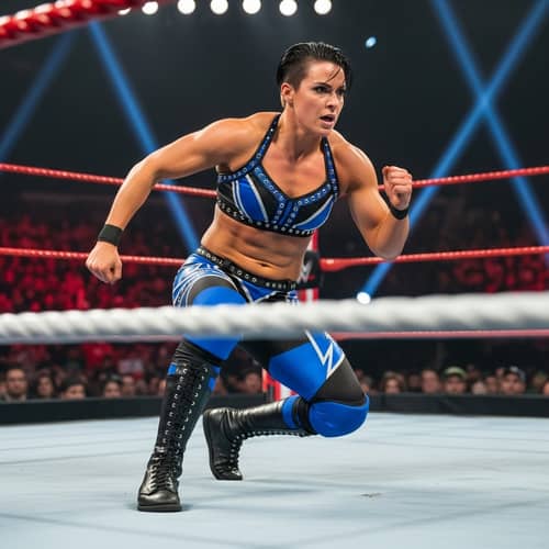Female Professional Wrestler | Intensity & Athleticism Displayed