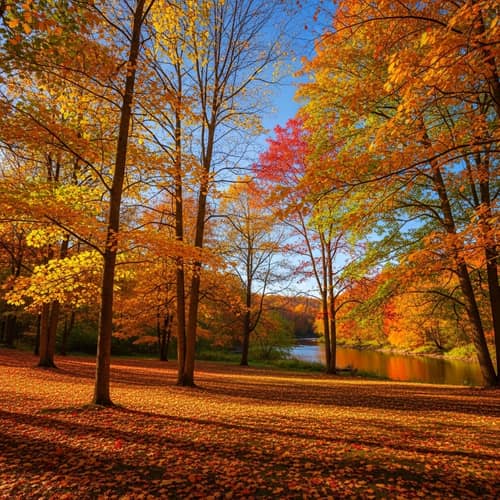 Capturing the Vibrant Autumn Colors in a Charming Landscape