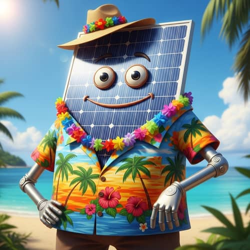 Solar Panel Dressing in Outfit