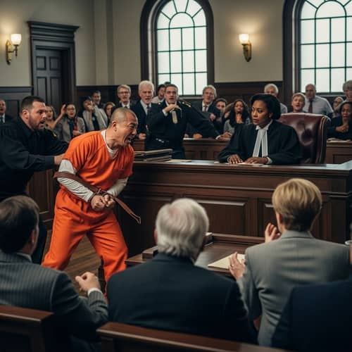 Courtroom Chaos: Prisoner Attacks Judge