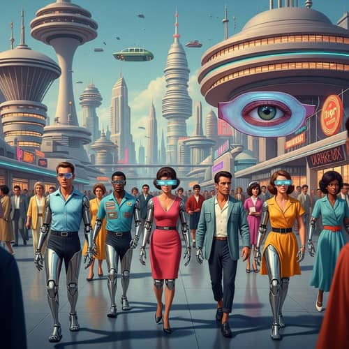 Human Cybernetics in Retro-Futuristic World