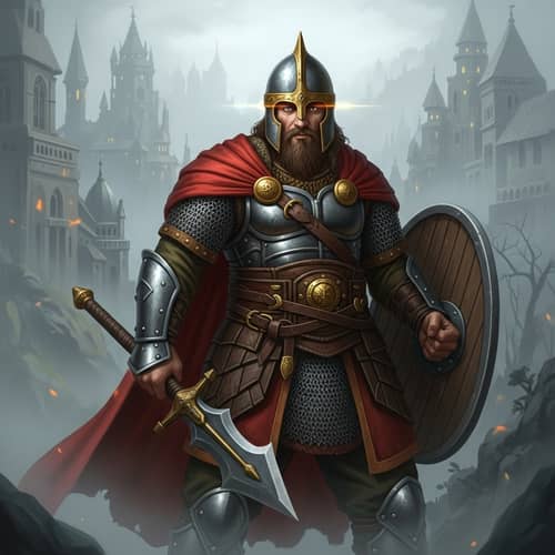 Son of the Earth Warrior - Medieval Mythical Character