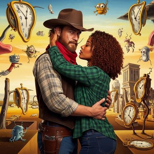 Captivating Western Love Story in Surreal Urban Landscape