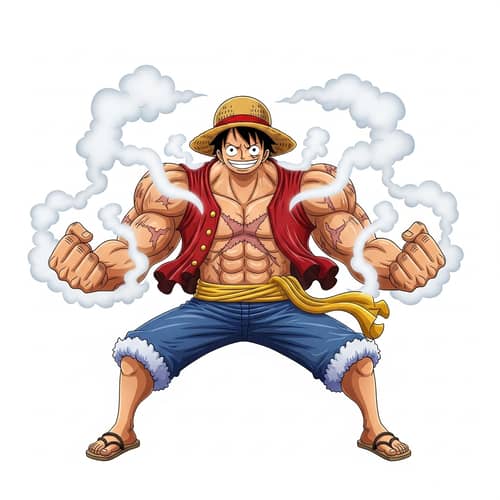 Brave Pirate with Fifth Gear Power | Muscular Figure & Enhanced Strength