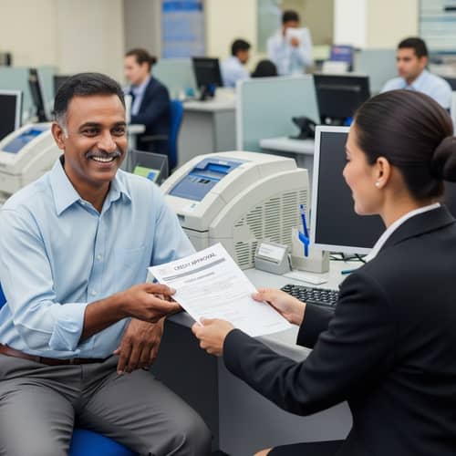 Grandfather Receives Credit Approval at the Bank