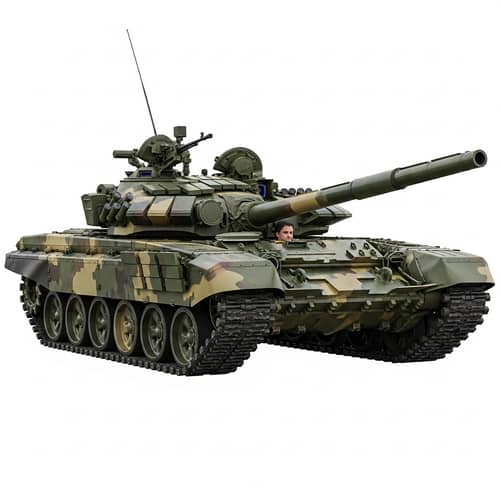 T-90 Battle Tank: Distinctive Design and Camouflage