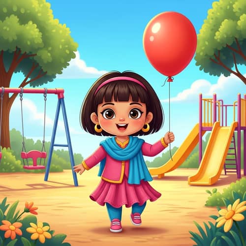 Happy Child Playing in the Sunshine | Joyful Moments