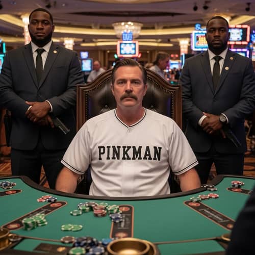 Casino Boss 'PINKMAN' and his Security Detail - Thrilling Scene