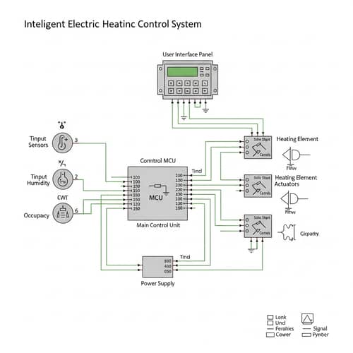 Intelligent Electric Heating Control System Diagram