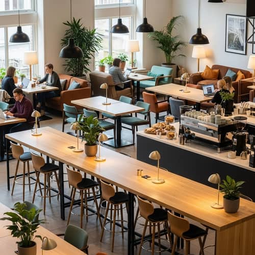 Freelancer Work-Zone Cafe: Comfortable Working Space Design