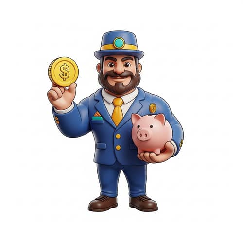 3D Bank Mascot Design: Trust, Reliability & Professionalism