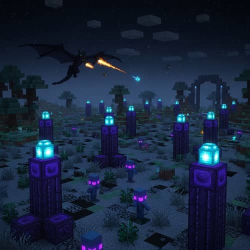 Explore the Ender World: Minecraft's Mysterious Outer Space-like Realm