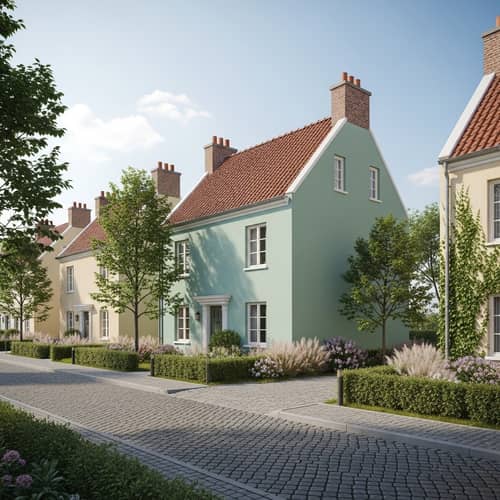 Charming Town with Unique 3-Story Homes