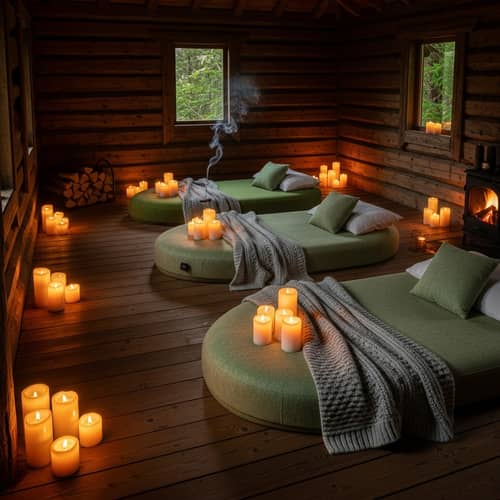 Cozy Wooden Cabin for Relaxing Massages in Nature