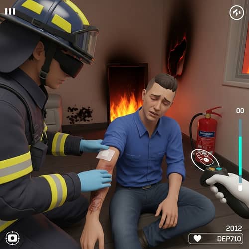 VR First Aid Training for Minor Fire Incidents