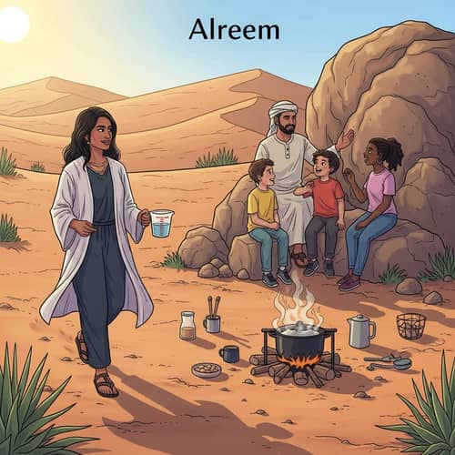 Alreem's Desert Cooking Adventure with Family | Family Gathering in the Wilderness