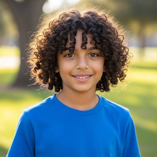 Farhan - Boy with Curly Hair