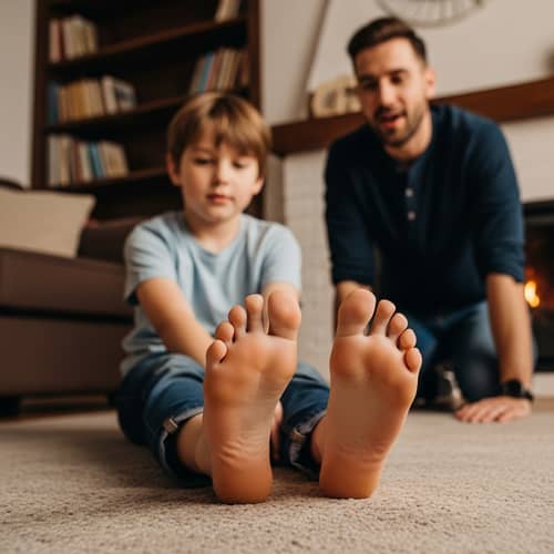 Beautiful Feet | Boy's Feet Sticking Out | Foot Worship Scene