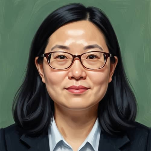 2D Oil Portrait of East Asian Woman - Trustworthy and Charismatic