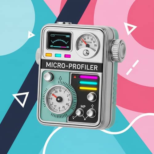Retro-Futuristic Micro-Profiler: Mid-20th Century Design