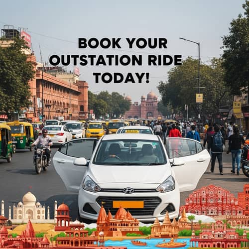 Book White Hyundai Aura Cab for Outstation Trip from Delhi/NCR