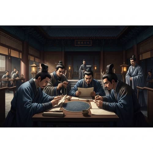 Ancient Chinese Royal Palace Ritual for King's Welfare