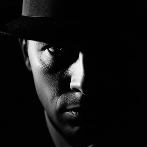 Mysterious Figure Emerges from Shadows | Noir Thriller Scene