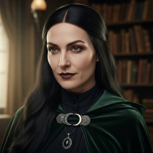 Witch with Straight Hair - Enchanting Image