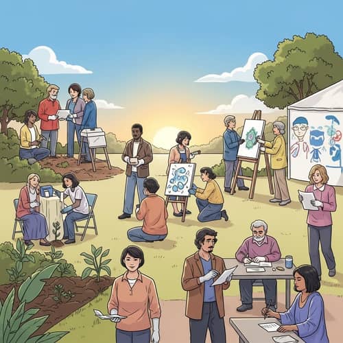 Diverse Community Unity: Gardeners, Artists & Organizers