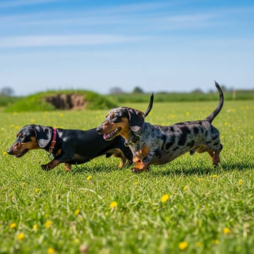 Dachshunds - German Sausage Dogs Hunting Badgers