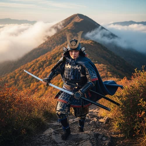 Raiden Shogun Climbs Mountain | Samurai Warrior Ascends