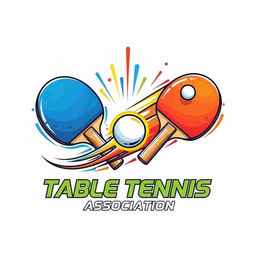 Dynamic Table Tennis Association Logo Design | Bold & Vibrant