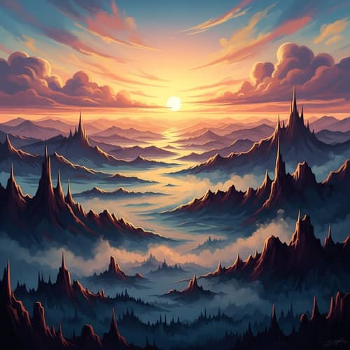 Emotional Landscape in Abstract Art | Vibrant Color Contrast