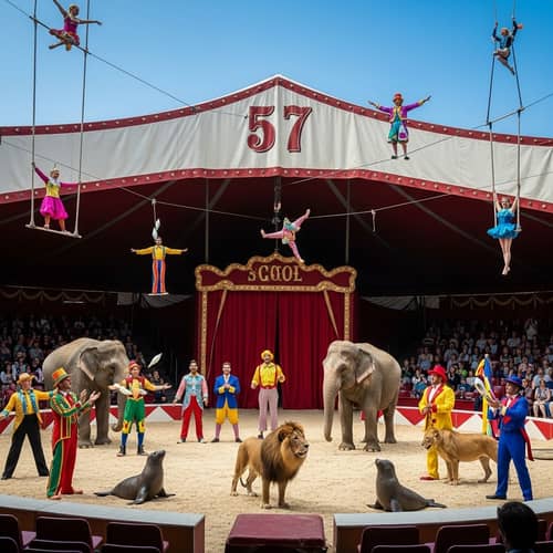 Circus School Showcase: Vibrant Acts & Performances | No.57 Canopy