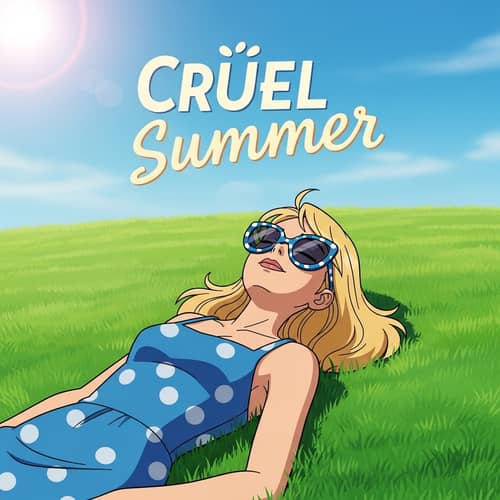 Cruel Summer Movie Poster: Blonde Woman in Blue Dress
