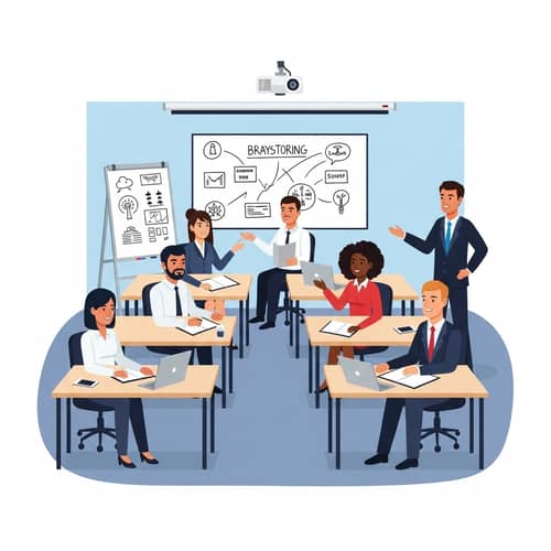 Professional Development and Training Office with Diverse Team