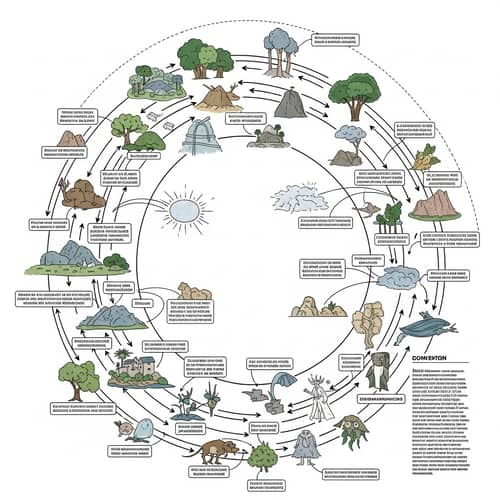 Chain of Effects in Ecosystems and Social Systems: Illustrative Diagram