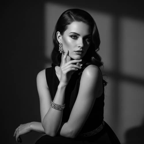 Exquisite Beauty in Classic Portrait Style | Fashion Photography