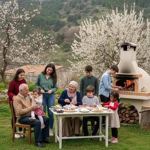 Charming Levantine Village & Multicultural Family Gathering