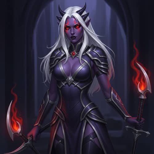Captivating Drow Seductress: Mystery, Beauty, and Power