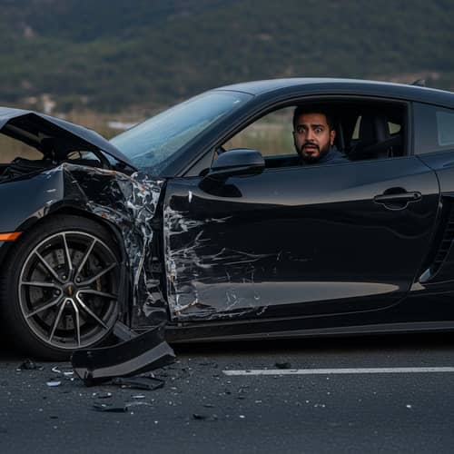 Tragic Black Car Crash: Driver's Despair Unveiled