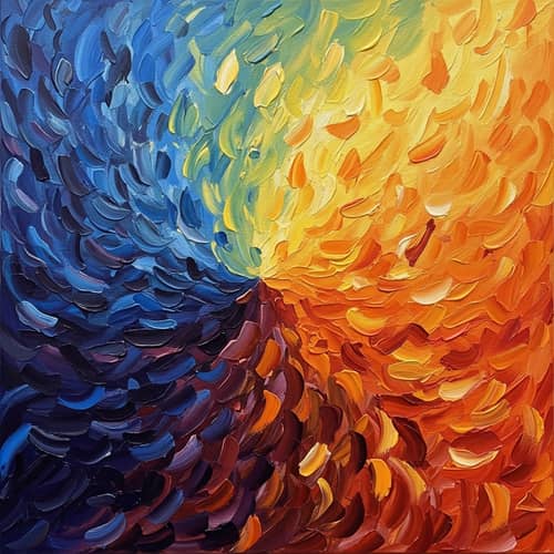 Healing and Renewal in Miscarriage Abstract Art