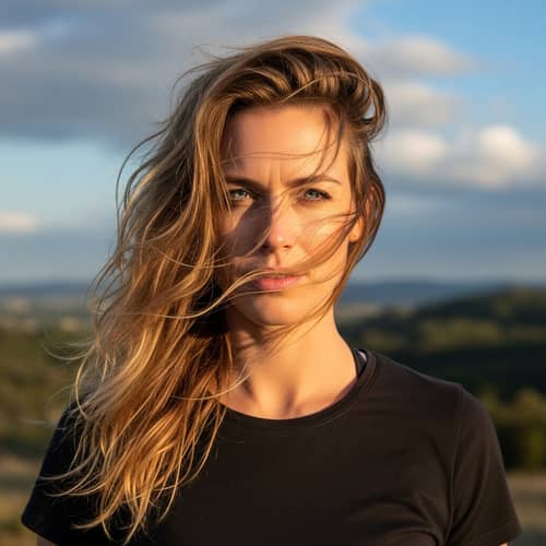 Determined Caucasian Woman with Blonde Hair - Strength & Resilience
