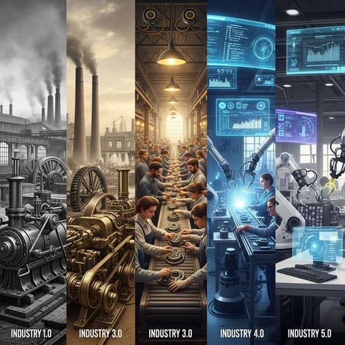 Evolution of Production Systems: Industry 1.0 to 5.0