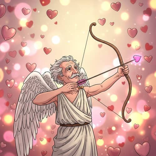 Genius Cupid: Valentine's Archer of Wisdom and Love