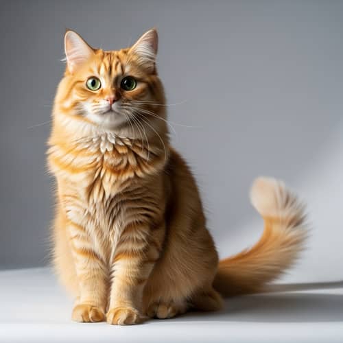 Fluffy Ginger-Tailed Cat | Communicative Feline