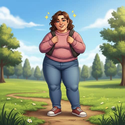 Inclusive Plus-Size Model Embracing Body Positivity | Gentle Smile