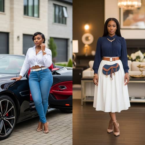 Stunning Black Women in Elegant Contemporary Settings