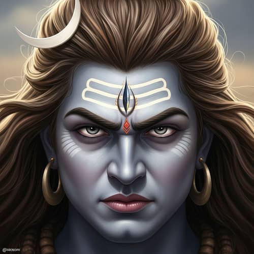 Realistic Lord Shiva Tandava Face | Powerful Cosmic Dance