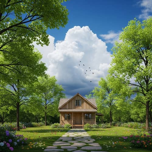 Quaint Countryside House Surrounded by Nature - Cozy Rustic Architecture